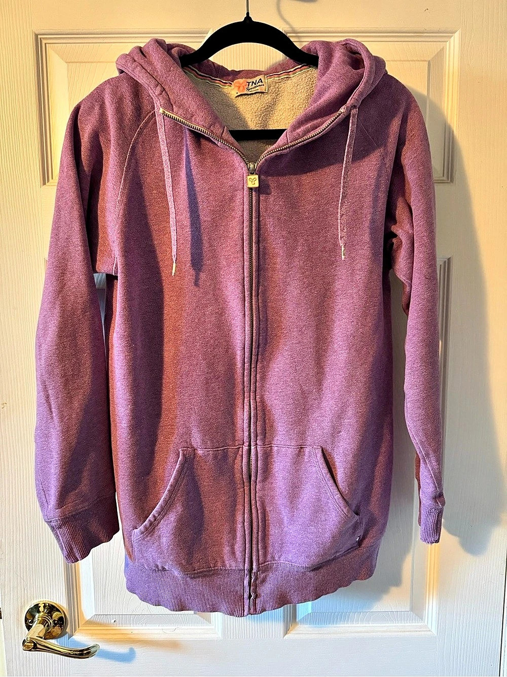 TNA Purple Zip-Up Hoodie